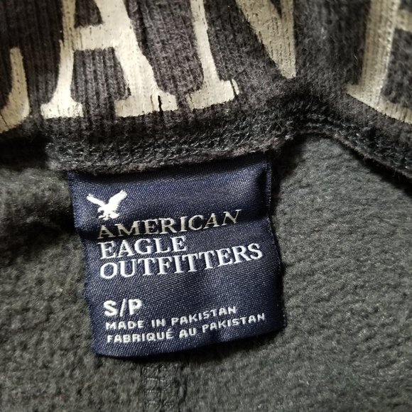 American Eagle sweatpants Small elastic waist drawstring loungewear pockets - Picture 14 of 15